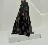 Bisht Pure Silk Handblock Abaya A5 thumb 3