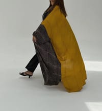 Bisht Pure Silk Handblock Abaya A13 thumb 10
