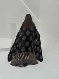 Bisht Pure Silk Handblock Abaya A5 thumb 2