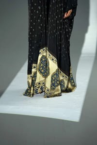 Bisht Pure Silk Handblock Abaya A31 thumb 15