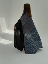 Bisht Pure Silk Handblock Abaya A14 thumb 6