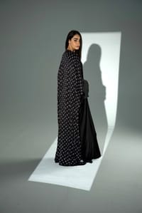 Bisht Pure Silk Handblock Abaya A40 thumb 2