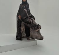 Bisht Pure Silk Handblock Abaya A9 thumb 5