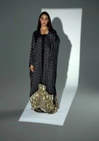 Bisht Pure Silk Handblock Abaya A30 thumb 8