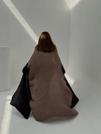 Bisht Pure Silk Handblock Abaya A20 thumb 4