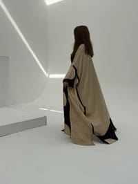 Bisht Pure Silk Handblock Abaya A2 thumb 9