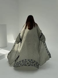 Bisht Pure Silk Handblock Abaya A12 thumb 5