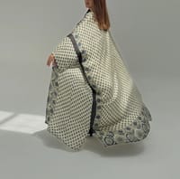 Bisht Pure Silk Handblock Abaya A12 thumb 4