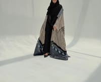 Bisht Pure Silk Handblock Abaya M1 thumb 10