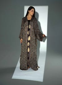Bisht Pure Silk Handblock Abaya A28 thumb 8