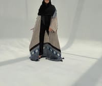 Bisht Pure Silk Handblock Abaya M1 thumb 7