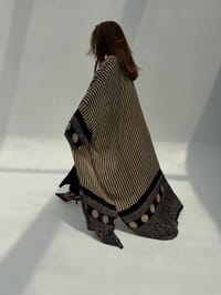 Bisht Pure Silk Handblock Abaya M4 thumb 1