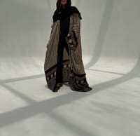 Bisht Pure Silk Handblock Abaya M4 thumb 5