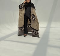 Bisht Pure Silk Handblock Abaya M4 thumb 9