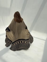 Bisht Pure Silk Handblock Abaya M4 thumb 7