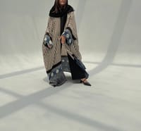 Bisht Pure Silk Handblock Abaya M5 thumb 2