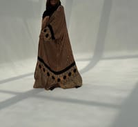 Bisht Pure Silk Handblock Abaya M6 thumb 2