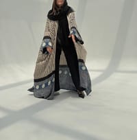 Bisht Pure Silk Handblock Abaya M5 thumb 8
