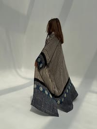 Bisht Pure Silk Handblock Abaya M5 thumb 10