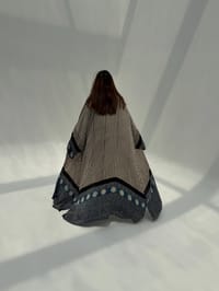 Bisht Pure Silk Handblock Abaya M5 thumb 7