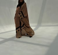 Bisht Pure Silk Handblock Abaya M6 thumb 7