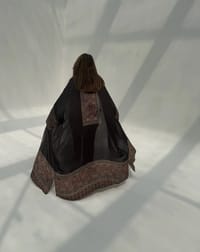 Bisht Pure Silk Handblock Abaya M12 thumb 1