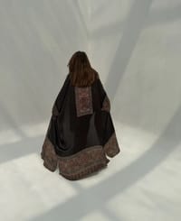 Bisht Pure Silk Handblock Abaya M12 thumb 8