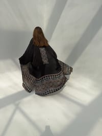 Bisht Pure Silk Handblock Abaya C13 thumb 2