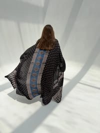 Bisht Pure Silk Handblock Abaya C3 thumb 5