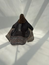 Bisht Pure Silk Handblock Abaya C13 thumb 9