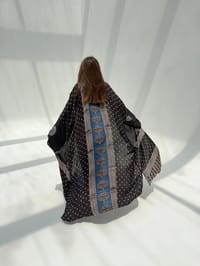Bisht Pure Silk Handblock Abaya C3 thumb 8