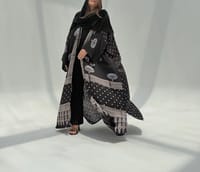 Bisht Pure Silk Handblock Abaya C3 thumb 6