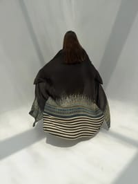 Bisht Pure Silk Handblock Abaya C5 thumb 3