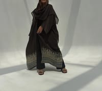 Bisht Pure Silk Handblock Abaya C5 thumb 1