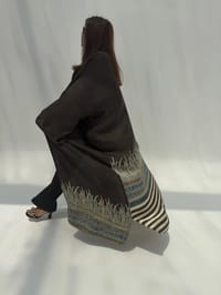Bisht Pure Silk Handblock Abaya C5 thumb 6