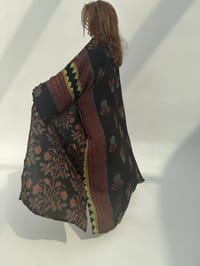 Bisht Pure Silk Handblock Abaya U16 thumb 1