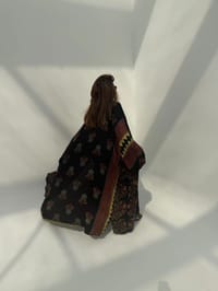 Bisht Pure Silk Handblock Abaya U16 thumb 10