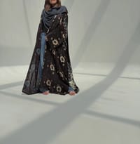 Bisht Pure Silk Handblock Abaya U 5 thumb 7