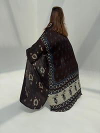 Bisht Pure Silk Handblock Abaya U 5 thumb 9