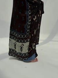 Bisht Pure Silk Handblock Abaya U 5 thumb 8