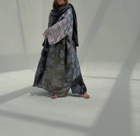 Bisht Pure Silk Handblock Abaya U 7 thumb 7