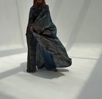 Bisht Pure Silk Handblock Abaya U 3 thumb 9