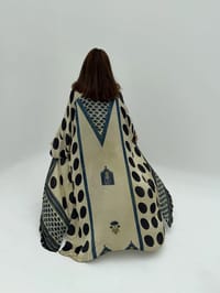 Bisht Pure Silk Handblock Abaya U 11 thumb 5