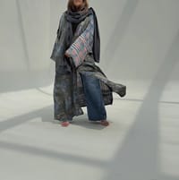 Bisht Pure Silk Handblock Abaya U 7 thumb 11