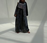 Bisht Pure Silk Handblock Abaya U 7 thumb 14
