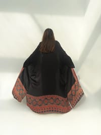 Bisht Pure Silk Handblock Abaya U17 thumb 2