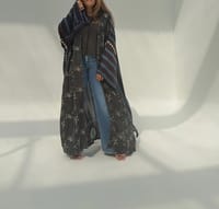 Bisht Pure Silk Handblock Abaya U 1 thumb 5