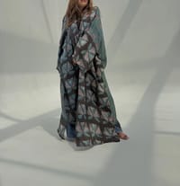 Bisht Pure Silk Handblock Abaya U 9 thumb 10