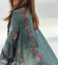 Bisht Pure Silk Handblock Abaya U 9 thumb 9