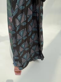 Bisht Pure Silk Handblock Abaya U 9 thumb 13